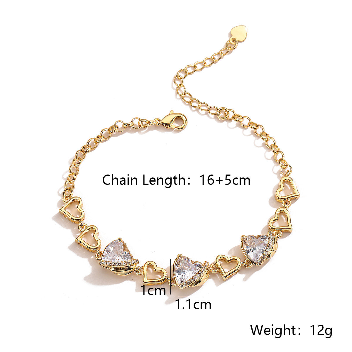 PULSERA CORAZONES DE PERLA