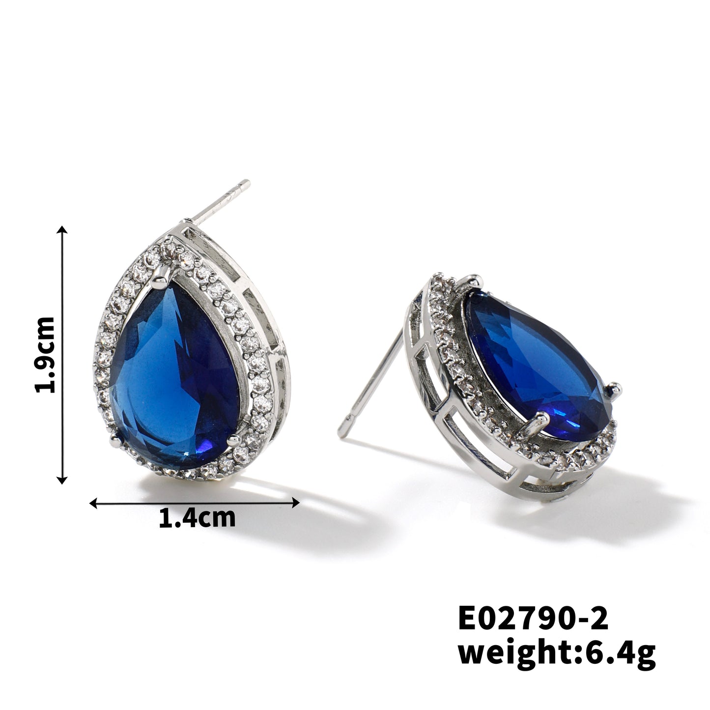 ARETES PIEDRA AZUL