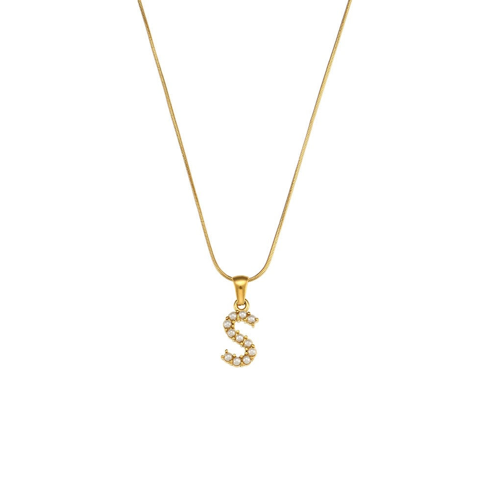 COLLAR INICIAL PERLA