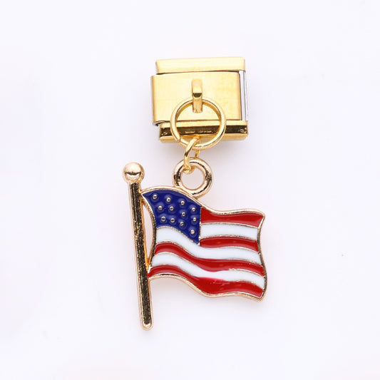 BANDERA USA CHARMS ITALIANA