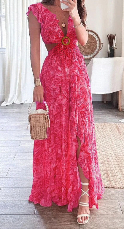 PINK BEACH DRESS