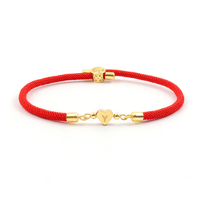 PULSERA ROJA DE INICIAL