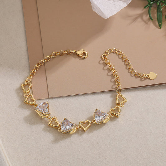 PULSERA CORAZONES DE PERLA