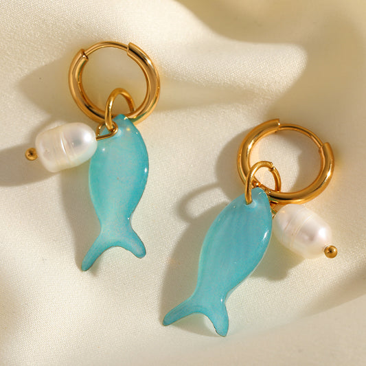 Fish Azul EARRING
