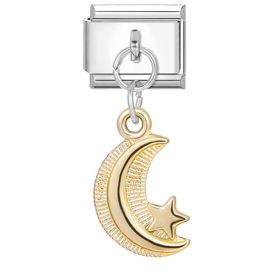 LUNA Y ESTRELLA ITALIANA CHARMS