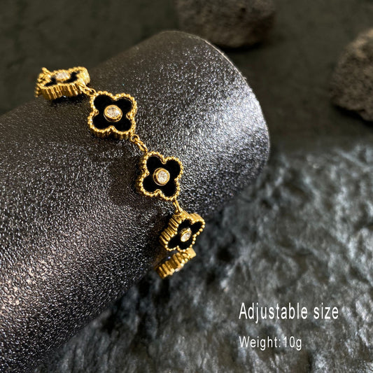 PULSERA FLOR NEGRA