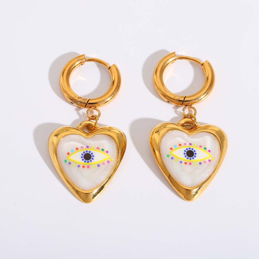 CORAZÓN OJO EARRING