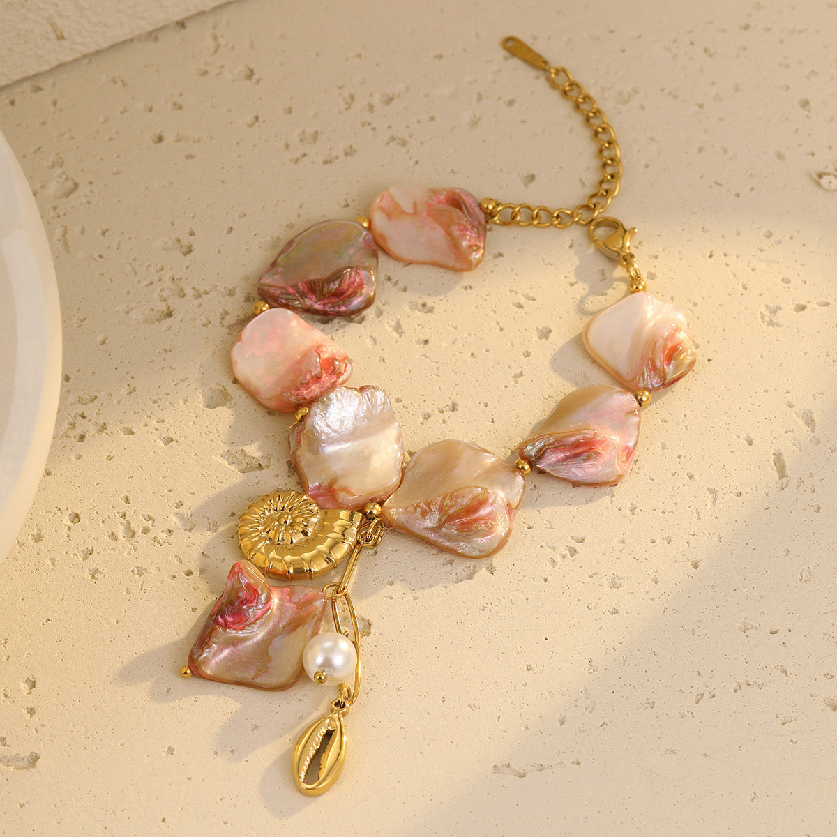 PULSERA PIEDRA ROSA