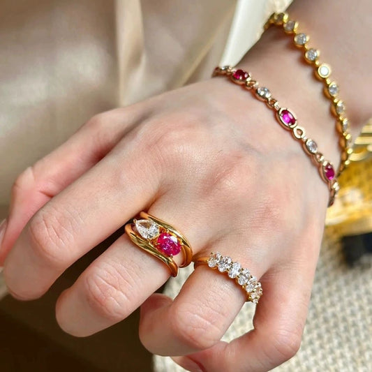 ANILLO PIEDRA ROSA